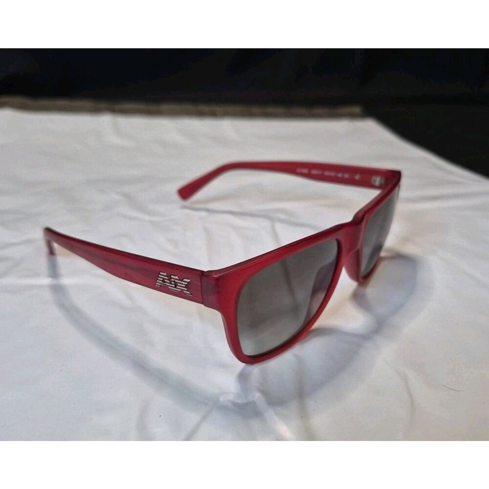 Armani Exchange Sunglasses AX4008 8027/11 Matte Red Transparent 56MM Dark Lens